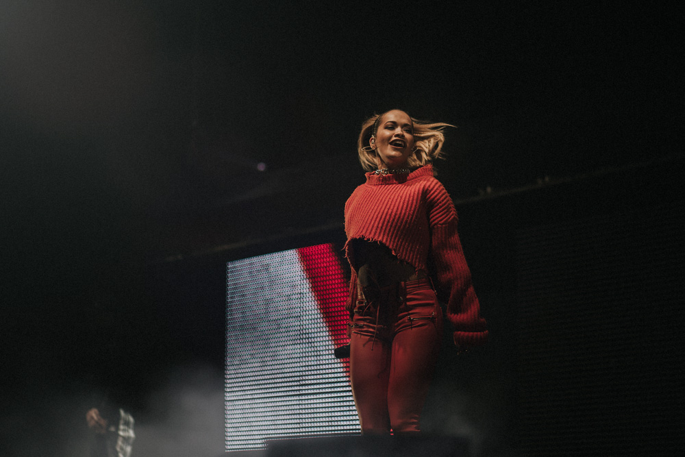 Rita Ora performing at the MEN Arena, Manchester