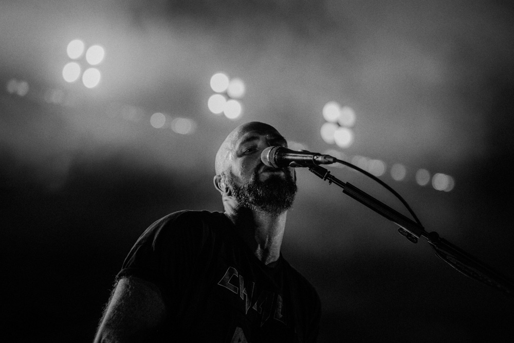 Mark Sheehan singing during The Script 2017 UK Tour